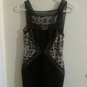 Tracy Reese Black Lace Sleeveless Dress